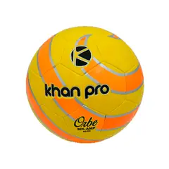 KHAN PRO - Balón de Microfutbol Recreativo Laminado Amarillo Yellow Khanpro 60-62 - Todo Terreno