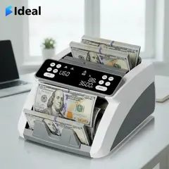 AMERICAN GENERICS - Máquina de contador de dinero con contador de valor para USD y EUR, detección de falsificaciones