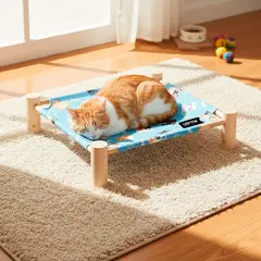 GENERICO - Cama Elevada Para Gatos Grande Lavable Desarmable 53x48x10