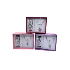 MAZUGI - Set Reloj Dama con Collar Aretes y Anillo Elegante Regalo
