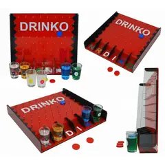GENERICO - Juego Drinko Shot De Mesa Diversión Fiestas 6 Vasos Vidrio