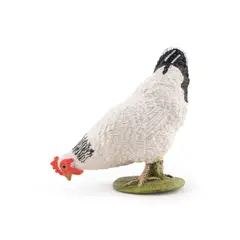 PAPOS - Figura Coleccionable Gallina Blanca Pitado A Mano Papo Niños