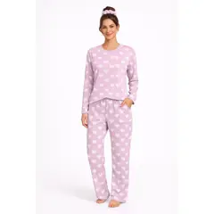 EMPIJAMADAS - Pijama Mujer Pantalon Largo con Bolsillos y Camisa Manga Larga