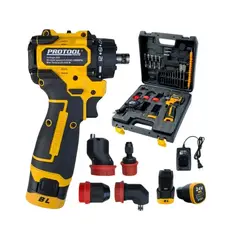 GENERICO - ATORNILLADOR DE IMPACTO 4 EN 1 PROTOOL ML-D013 24V AMARILLO