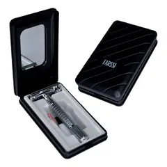 FARSSI LA BARBA - Maquina De Afeitar Clásica Tradicional + Cuchilla Shaver NEGRA