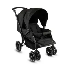 BEBESIT - Coche Gemelar Para Bebés Bivo Black Premium