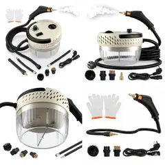 GENERICO - Limpiadora A Vapor Alta Presion 3000w Portatil 6 Niveles