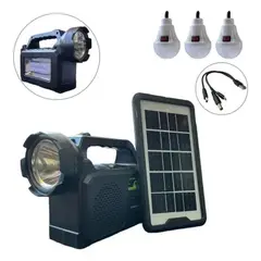 GENERICO - Linterna recargable con panel solar