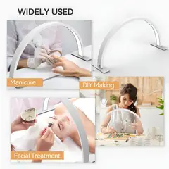 GENERICO - Lámpara Media Luna Led Para Manicura Pestañas Y Tatuajes