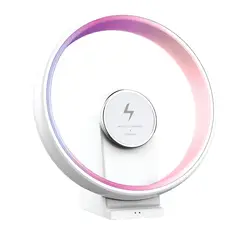 GENERICO - Lámpara Parlante Bluetooth Con Cargador Inalámbrico Rgb