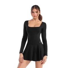 CHAMELA - Enterizo Deportivo Negro 47039