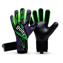 GOLTY - Guantes de Arquero Pro Instinto X Morado-Verde