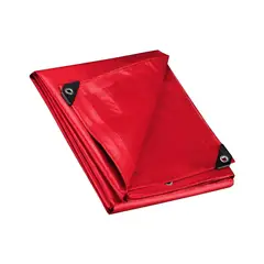 WOLFOX - Lona Impermeable Roja 4x5m Reforzada Multiusos
