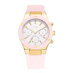 LOIX - Reloj Para Mujer Elegante Clasica LA1126 Rosado Con Detalles Dorados