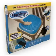 SHADOW - Cojin Silla Asiento Gel Ergonomico Extra Comfort Color Azul Cojin