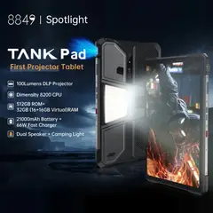 OUKITEL - Unihertz 8849 Tank Pad Tableta Resistente 16GB+512GB 5G