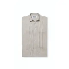 FRIXIO - Guayabera Hombre Manga Larga Lino Manzur