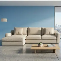 22 GRADOS DECORACION - Sofá en L Dorian 250cm x 135cm Tela