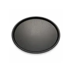 DECORIENTE - Bandeja Plástica Multiusos Redonda 42cm JA250598 -Negra