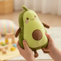 INFANTILES CAJUROMIX - Peluche Modelo Aguacate Suave Y Divertido Verde claro