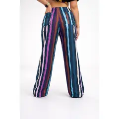 MISTER JACK - Pantalón Azul Ondeado