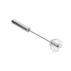 DECORIENTE - Batidor Manual Semiautomático Acero Inox JA230003-Plateado