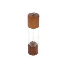 DECORIENTE - Pimentero Manual En Madera y Vidrio 20 cm JA250494-Café