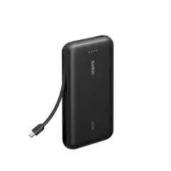 BELKIN - Batería Recargable 20.000 mAh 30W Negro con cable USB-C-USB-A