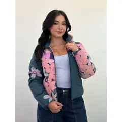 MISTER JACK - Puffer Jacket Verde Floral