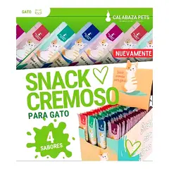 CATLIKE - Snack Cremoso Gato X 100 Und Calabaza Pets