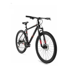 RUNBIKE - Bicicleta Montaña Unik Aluminio Rin 29 Freno Disco Cable Int Color Negro Rojo