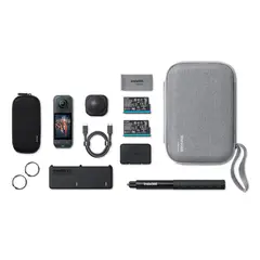 INSTA360 - Cámara X5 Essentials Bundle - Video 360° en 8K, Estabilización FlowState y Kit de Accesorios