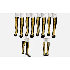 GENERICO - 6 Pares de Medias Avestruz Patas De Pollo, talla Unica- Entrenamiento Frio Divertidas