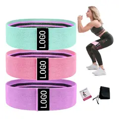 GENERICO - Bandas De Resistencia Tela Pack 3 Piezas Ejercicio En Casa