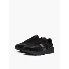 TOMMY HILFIGER - Tenis negro color block estilo running