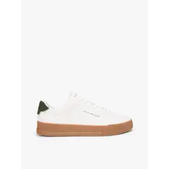 TOMMY HILFIGER - Tenis beige de tenis en cuero