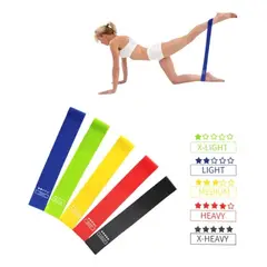GENERICO - Bandas De Resistencia 5pcs Colores Intensidades Ejercicios
