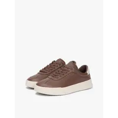 TOMMY HILFIGER - Tenis chocolate TH court de cuero