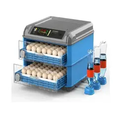 100 - Incubadora 136 Huevos Cajon, Giro Automático Control Hum Tem