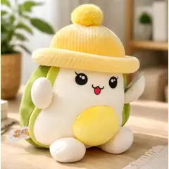 INFANTILES CAJUROMIX - Peluche Modelo Aguacate Suave Y Divertido Gorro Amarillo