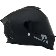 X SPORTS - CASCO V151 CERTIFICADO ECE2206 SOLID NEGRO MATE