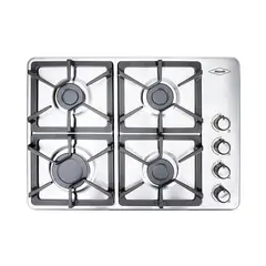 HACEB - Estufa de Empotrar 60cm 4 Ptos Gas Natural Inox