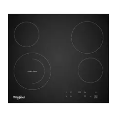 WHIRLPOOL - Estufa Vitroceramica 60cm 4 Puestos WEC5240B Negro
