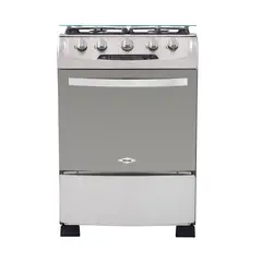 HACEB - Estufa de Piso 60cm 4 Puestos Gas Natural Horno Gris