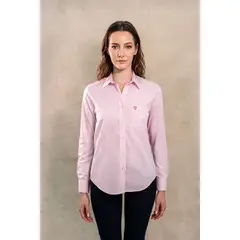 DANTE - Camisa Antimanchas de Mujer Light Pink Con Bolsillo Logo Rosa