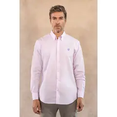 DANTE - Camisa Antimanchas Popelina Light Pink - Talla Regular