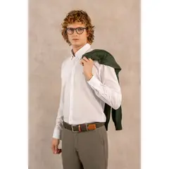DANTE - Camisa Performance Antiarrugas Blanco