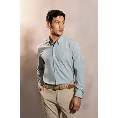 DANTE - Camisa Performance Antiarrugas Verde Sage