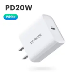 UGREEN - Cargador Mini Carga Rápida Tipo C De 20W Celular y Tablets, Color Blanco