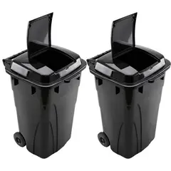 ENERGY PLUS - Set x2 Caneca 120L Industrial con Tapa para Trabajo Pesado